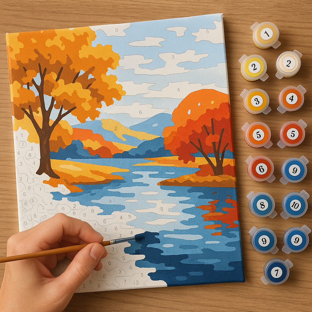 10 Calming Paint by Numbers Kits for Fall Relaxation