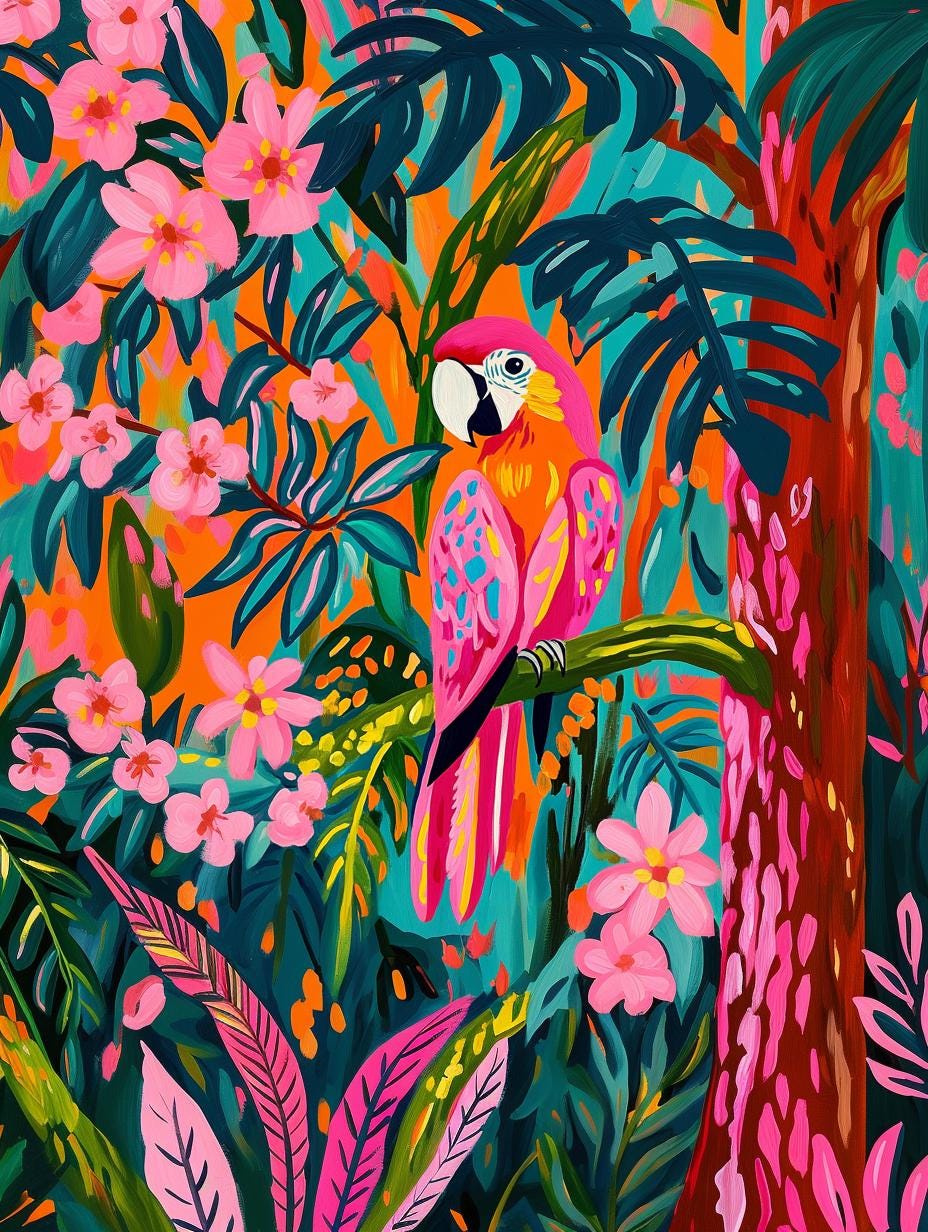Pink Cockatoo Bird