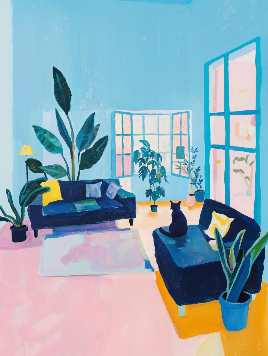 cat Abstract Modern