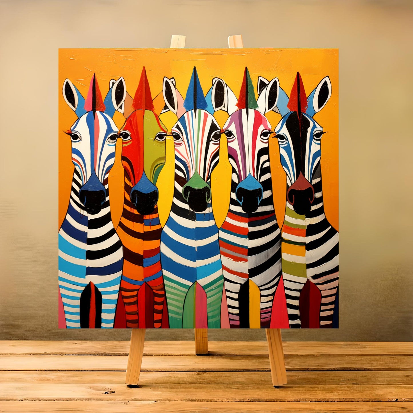 Zebra in Different Moods Animal