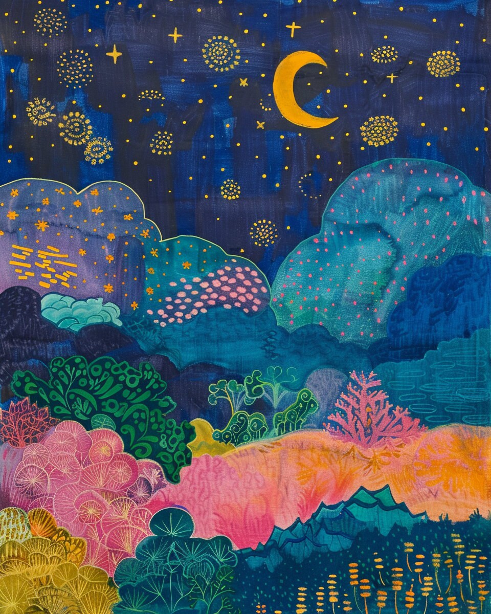 Celestial Night Sky Galaxy