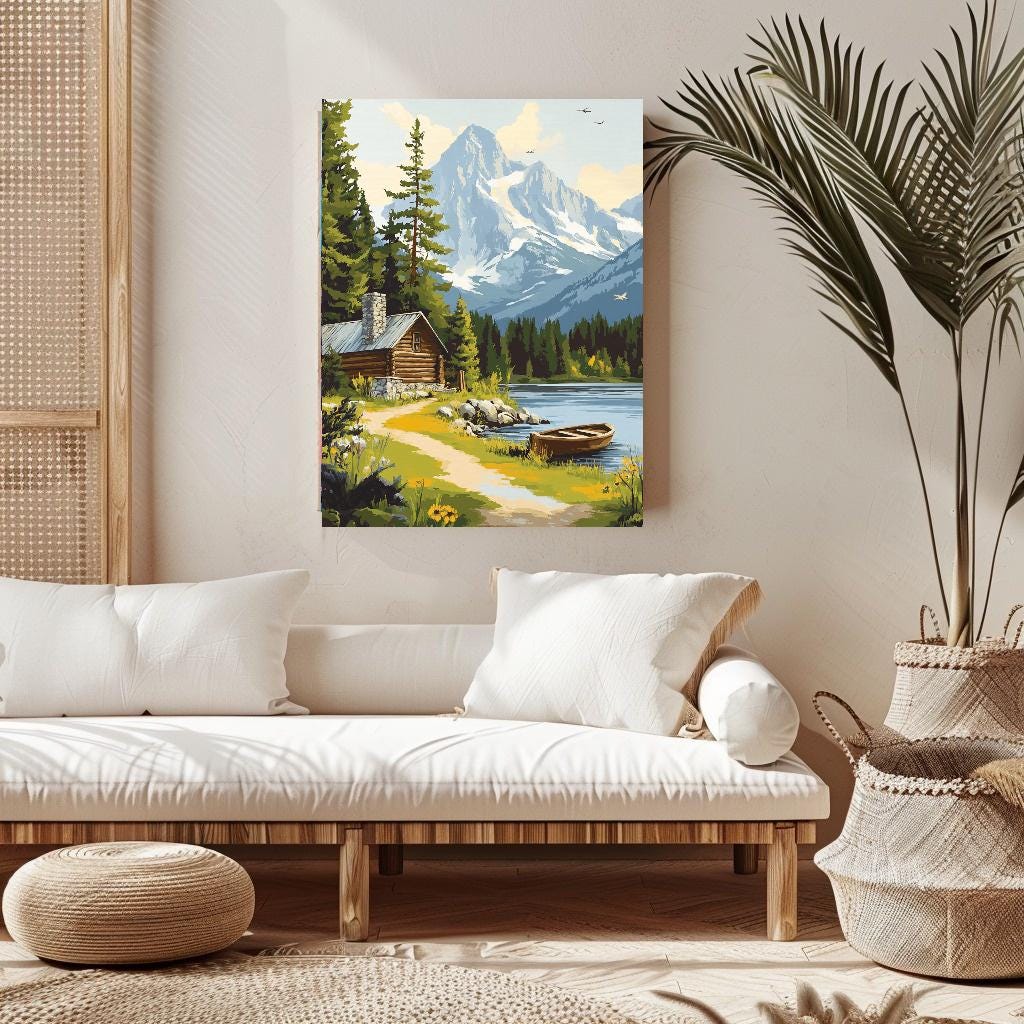 Forest Cabin Vintage