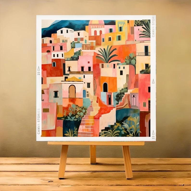 Vintage Mediterranean Landscape