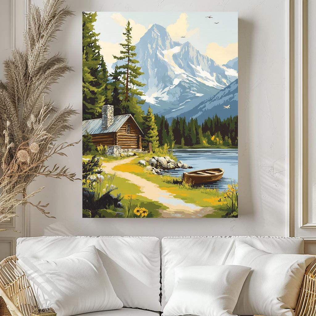 Forest Cabin Vintage