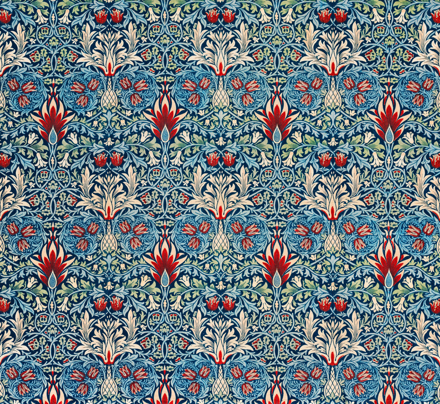 William Morris Paint by Numbers Snakeshead William Morris