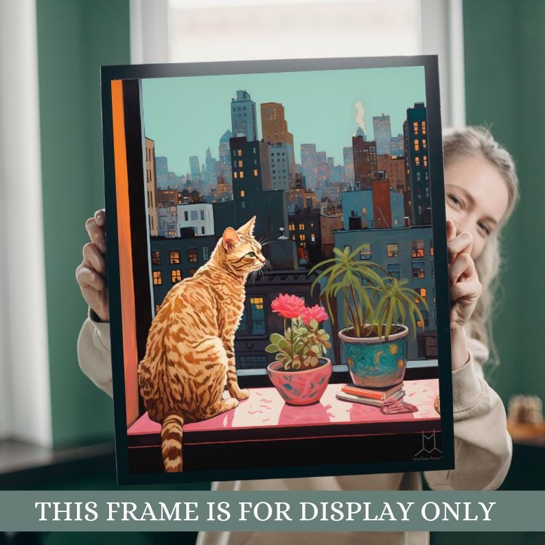 Cat and Lush House Plants