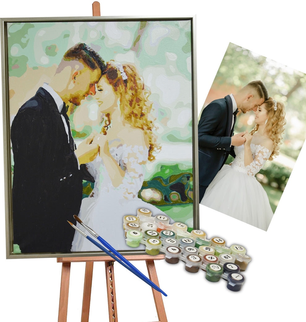 Selfie Paint Kit, Custom Paint by Numbers from Photo - DIY Painting Kit Personalized from Your Picture