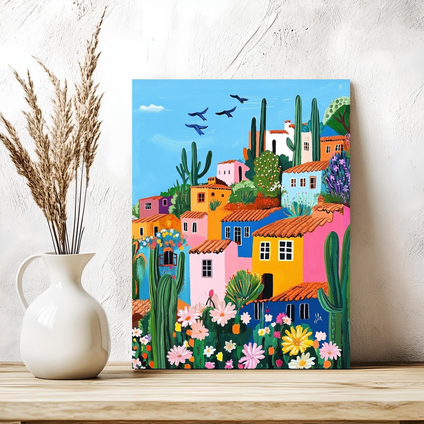 Wildflowers, Sunshine, and Mountains Landscape