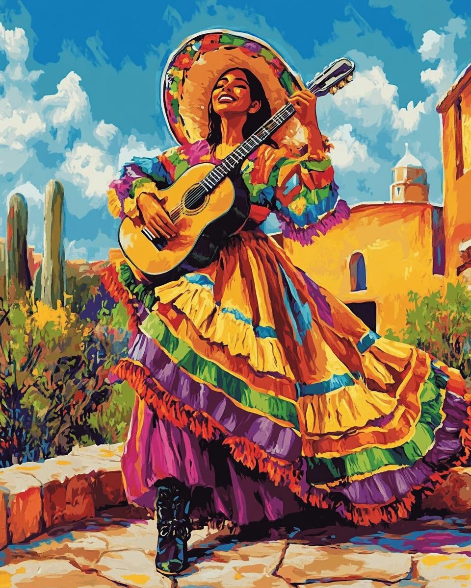 Happy Mexican Woman