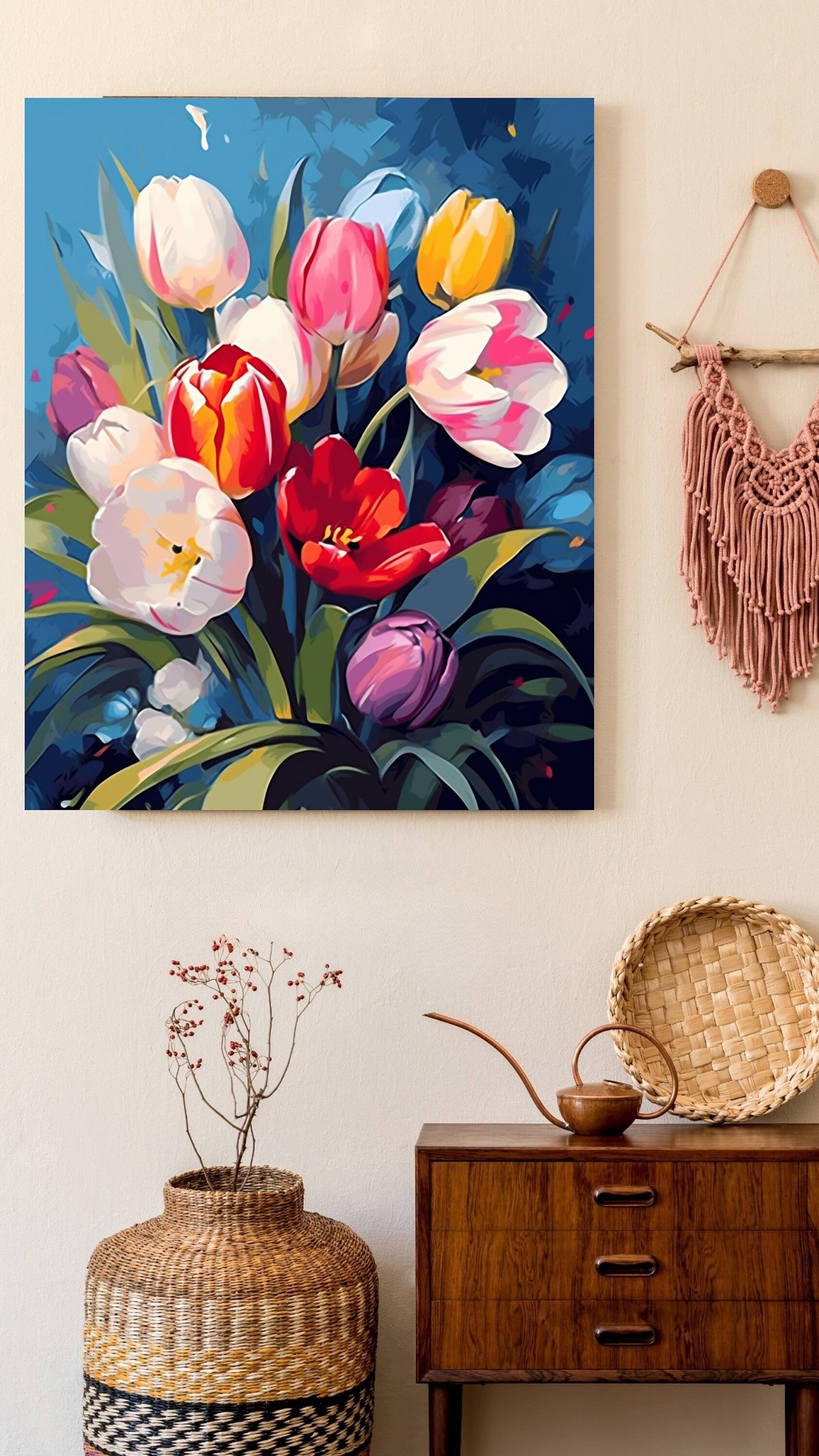 Tulip Flowers paint by numbers