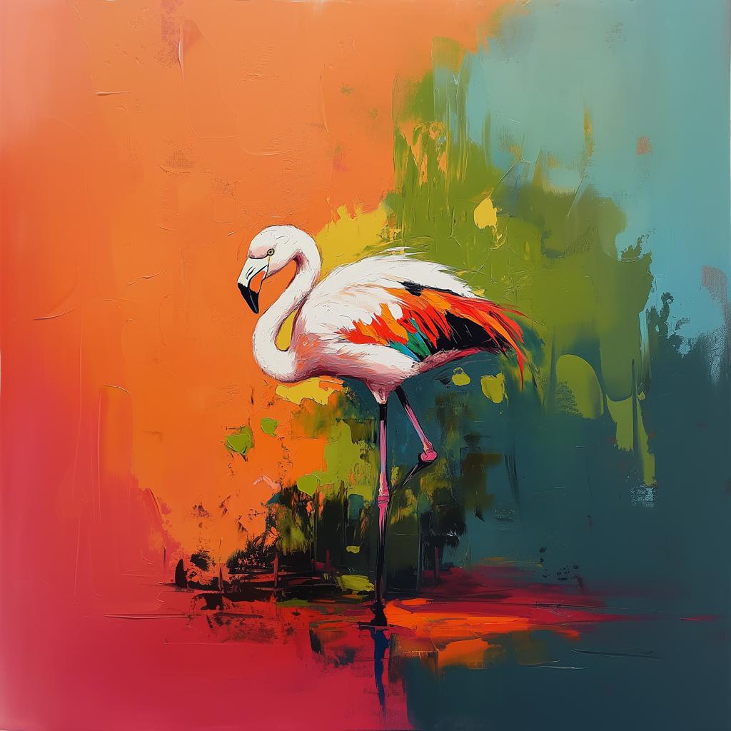 Flamingos birds