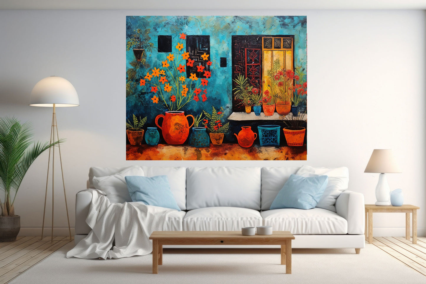 Artistry of flowers pots paint by numbers Kit, DIY painting, Acrylic Paint Kit, diy kit, Wildflower nature art, floral diy wall art