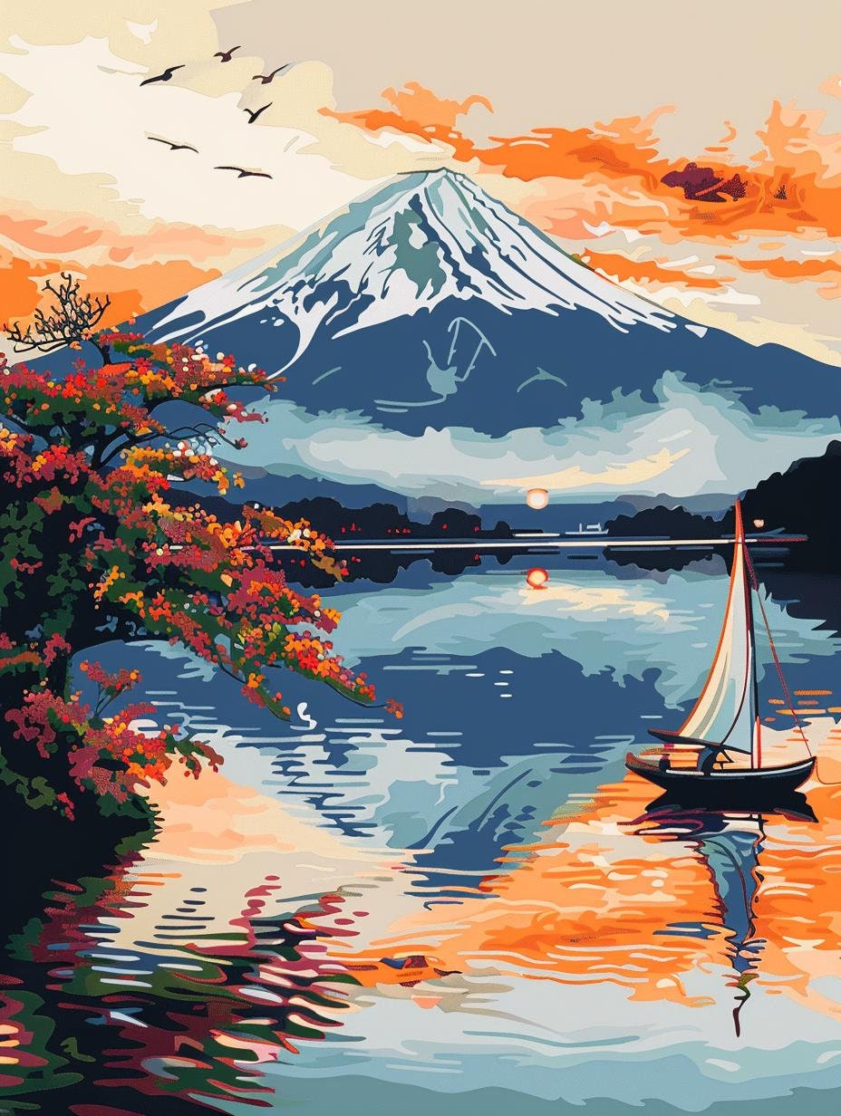 Serene Japanese Mountain Landscape