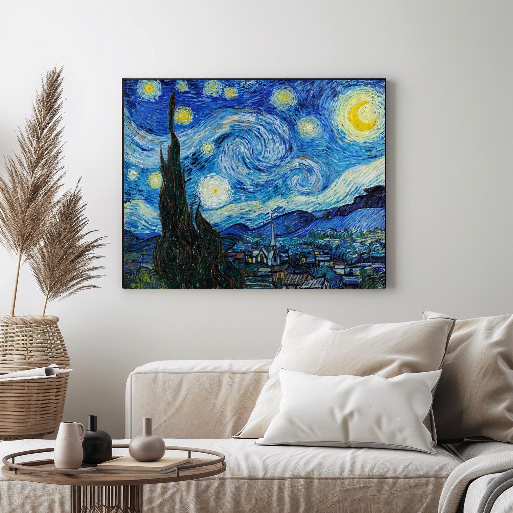Paint by numbers The Starry Night (1889). Vincent Van Gogh Famous painting