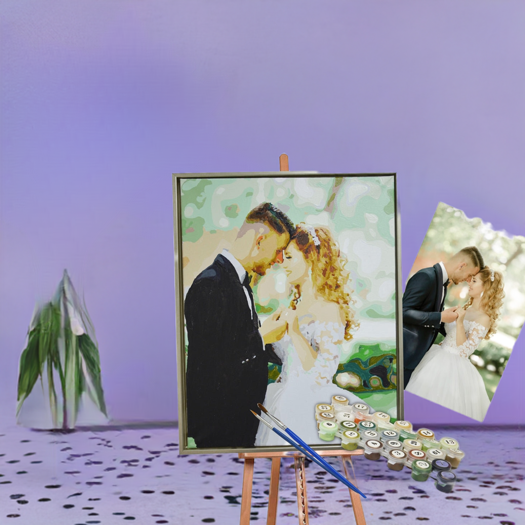 Selfie Paint Kit, Custom Paint by Numbers from Photo - DIY Painting Kit Personalized from Your Picture