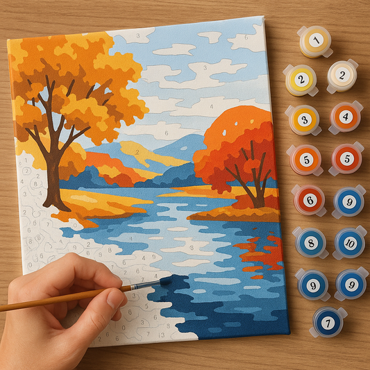 10 Calming Paint by Numbers Kits for Fall Relaxation