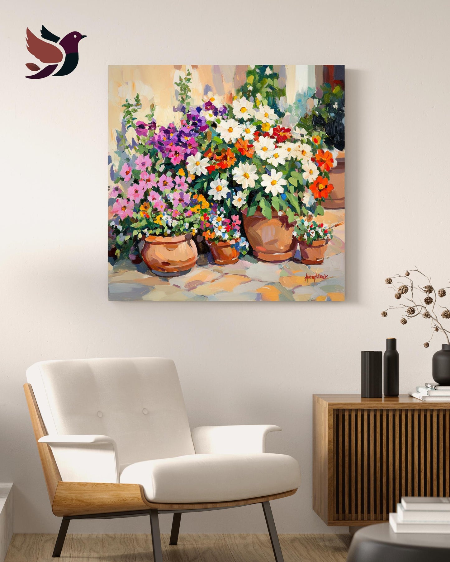 petunias, daisies flowers