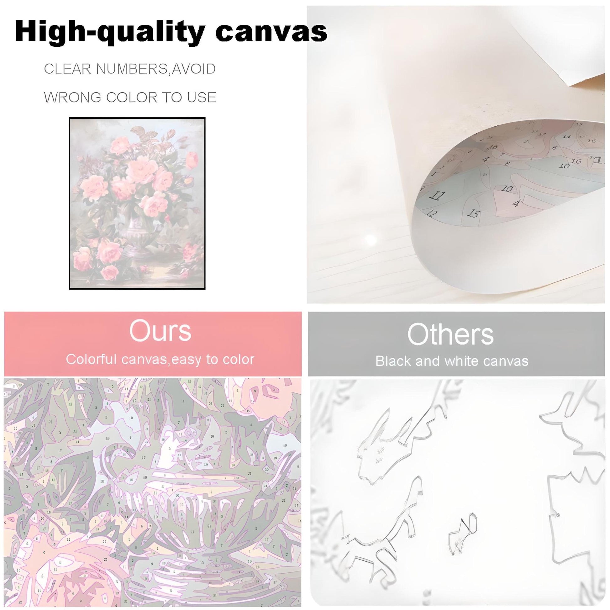 four different types of wallpaper with different colors