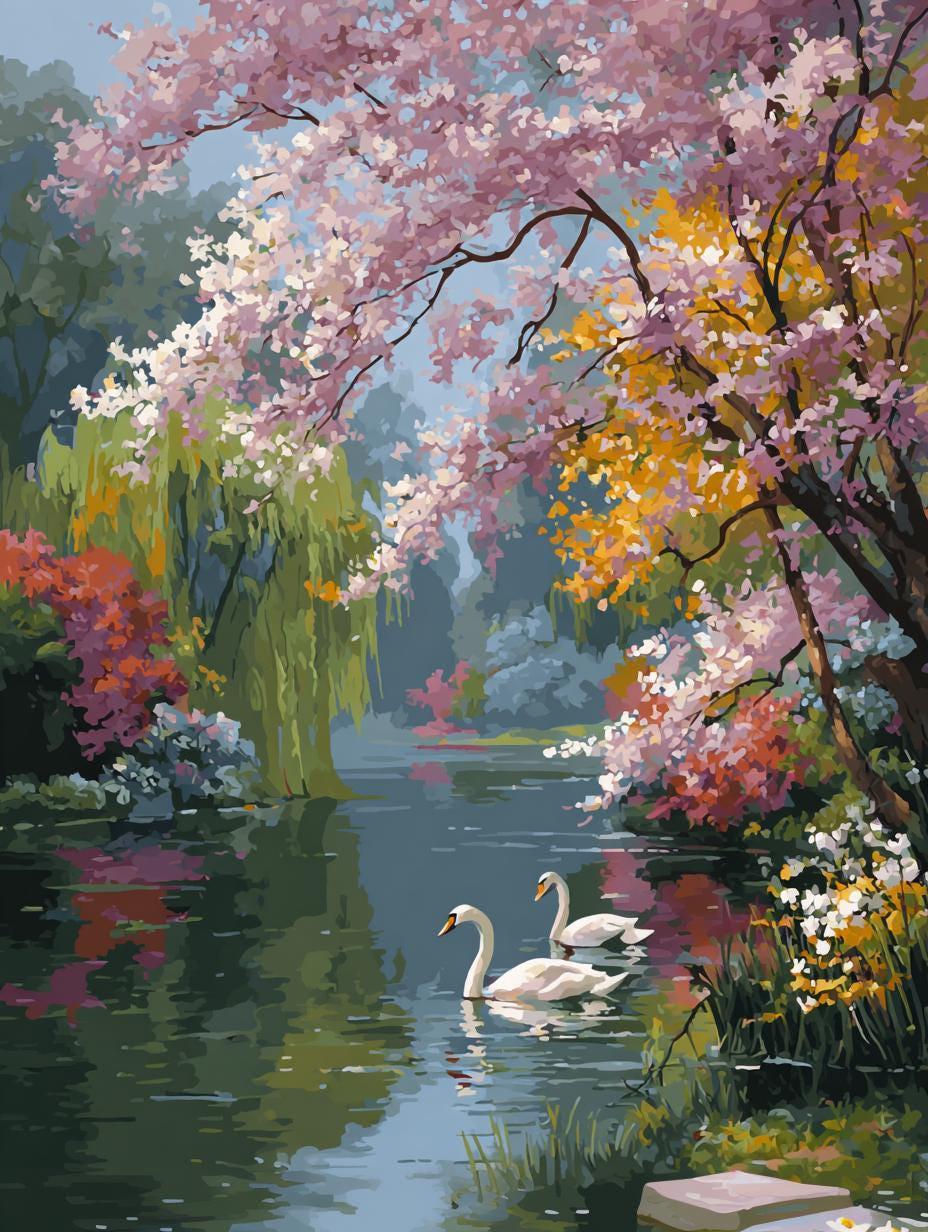 Swans in Lake
