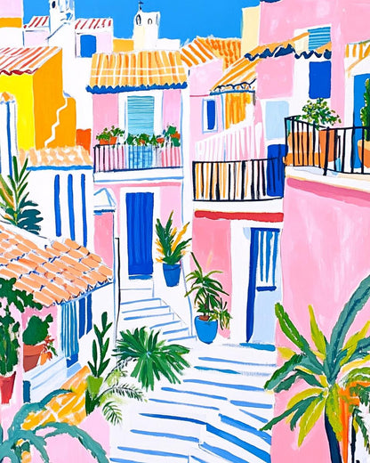 streets in La Ola, Benidorm Mediterranean Landscapes
