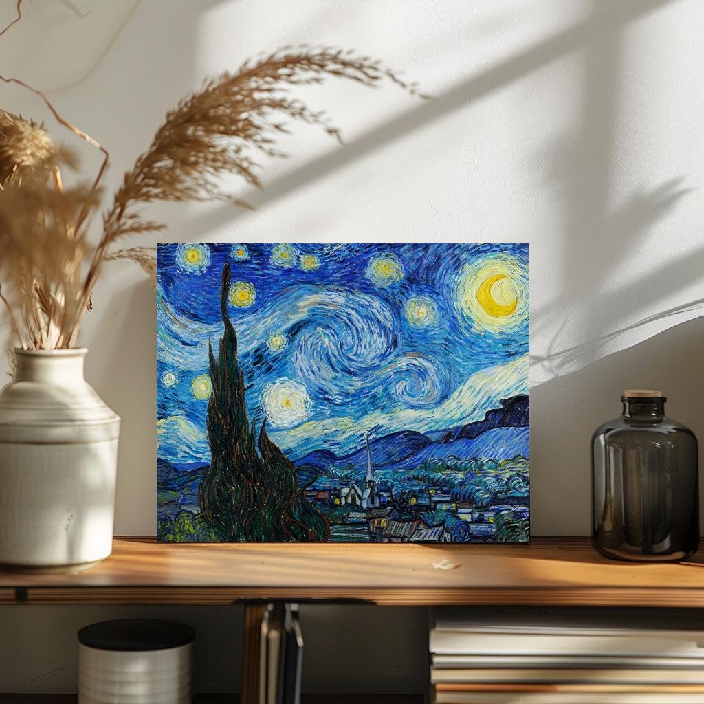 Paint by numbers The Starry Night (1889). Vincent Van Gogh Famous painting