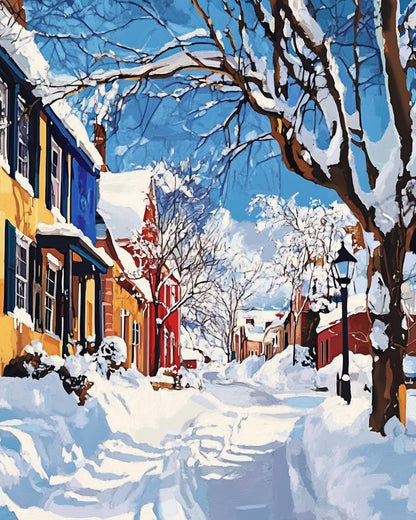 Winter Snow Village