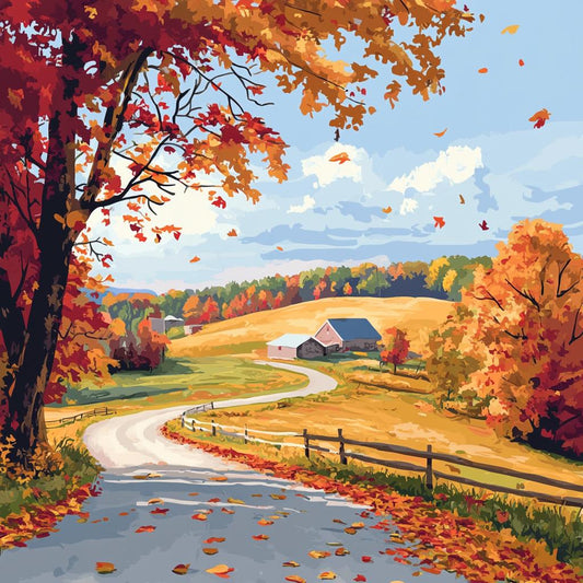 Fall farmland Nature