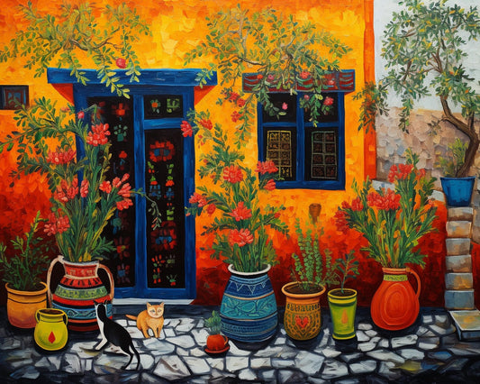Pottery and Pets Still Life
