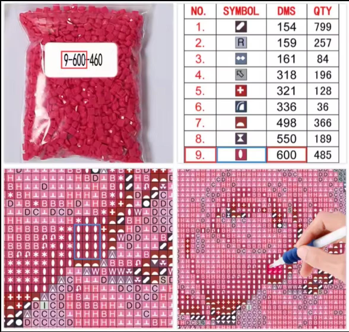 a picture of a bag of beads and a picture of a bag of beads