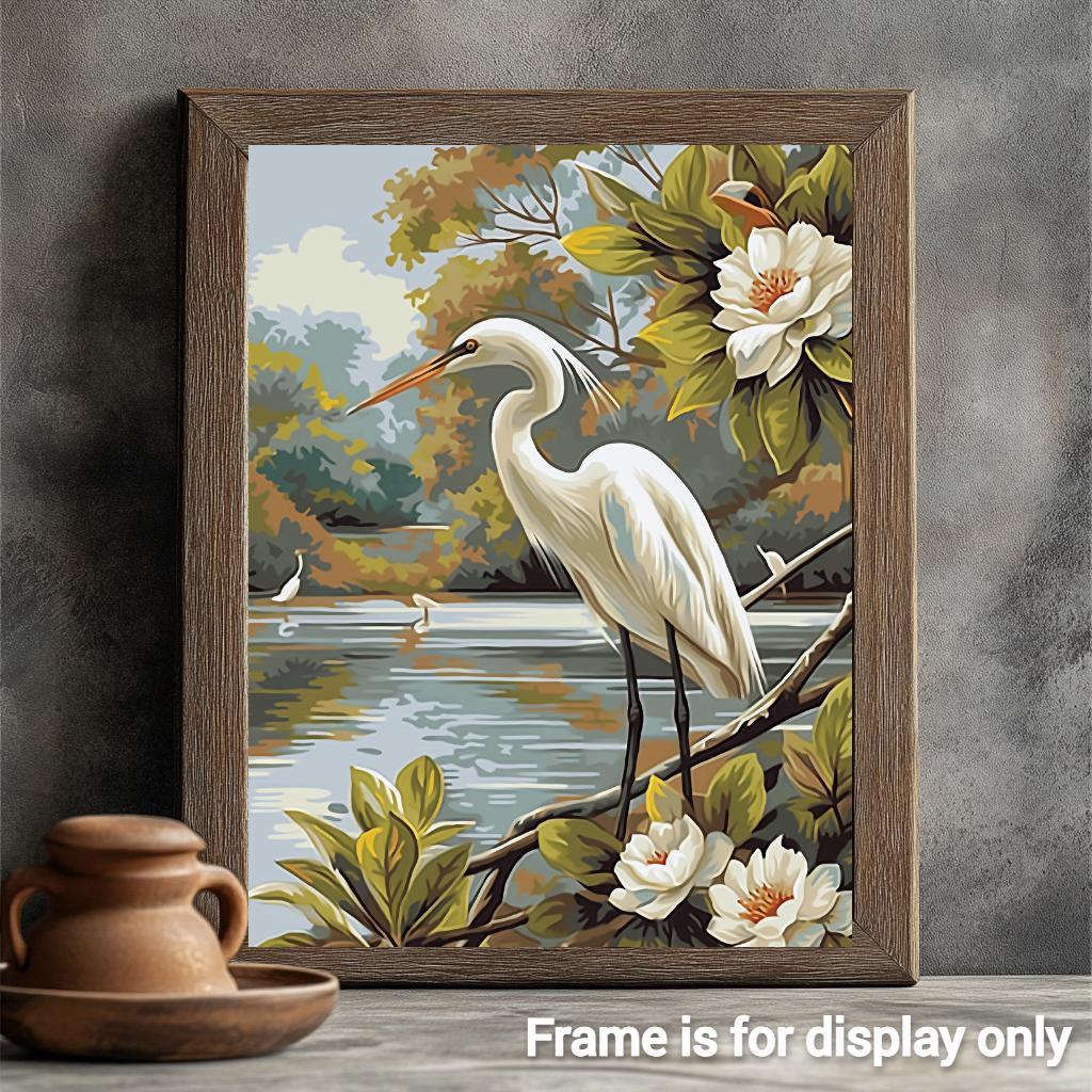heron in a swamp