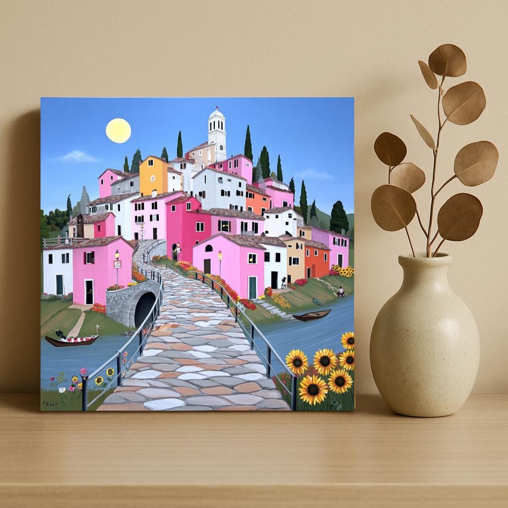 Paint By Numbers Kit – Beginner Painting Kit With Large Sections | Easy Acrylic Set