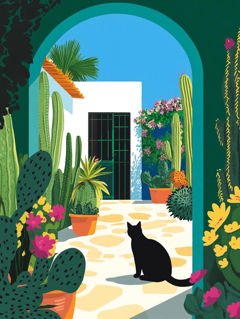 Boho Cat Window Sill