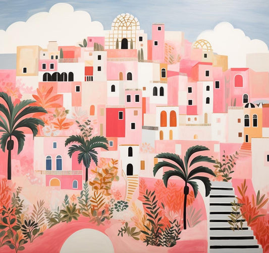 landscape very pretty pink