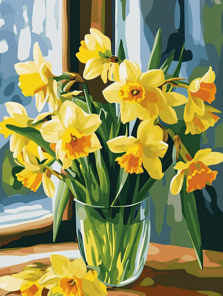 Orchids Daffodils flowers