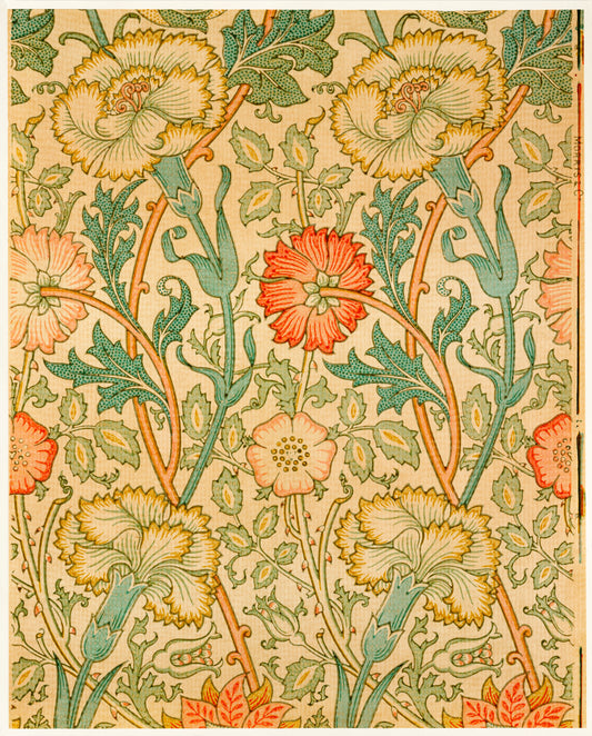 William Morris Pink Rose Paint By Numbers for adults