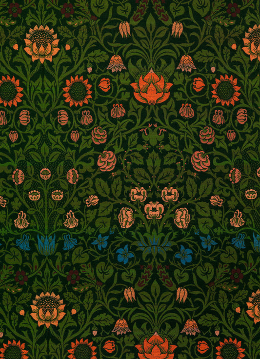 William Morris's (1834-1896) Violet and Columbine famous painting