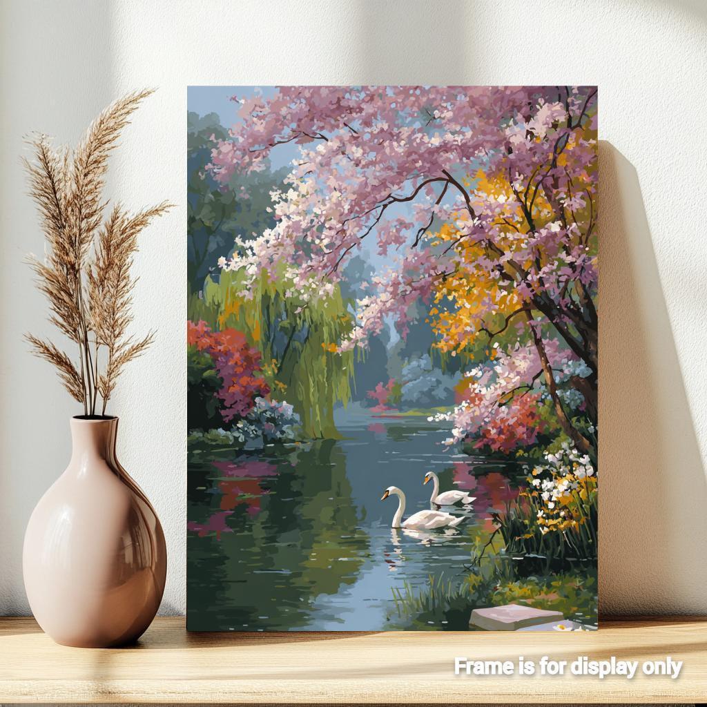 Swans in Lake