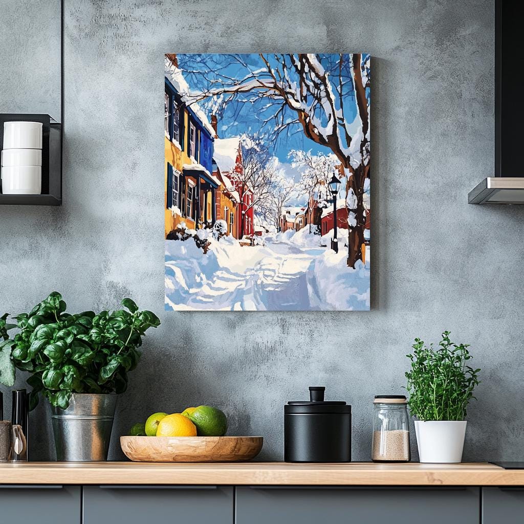 Winter Snow Village