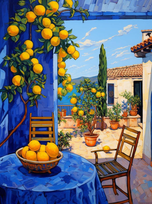 Luminous Citrus Diamond Painting: DIY Acrylic Craft Kit