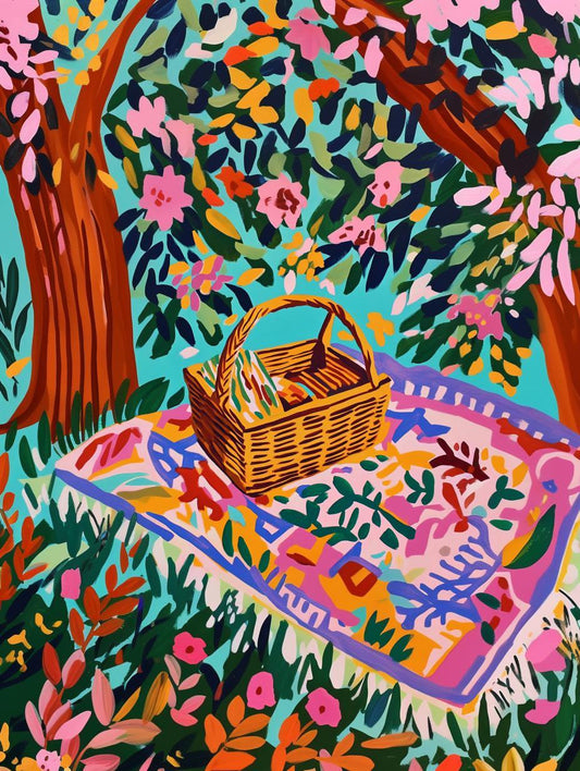 Picnic Basket Still Life