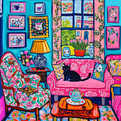 Cat on Sofa