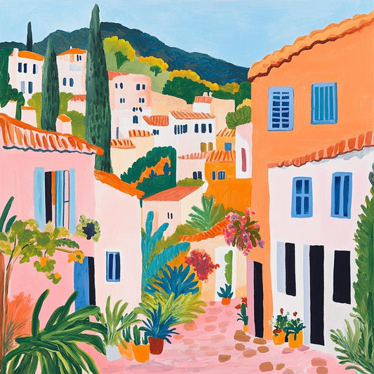 Greek Village Landscape