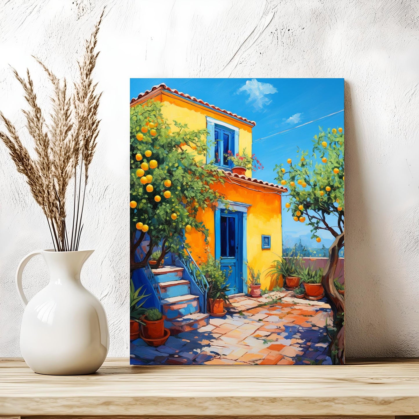 Citrus Backyard Still Life