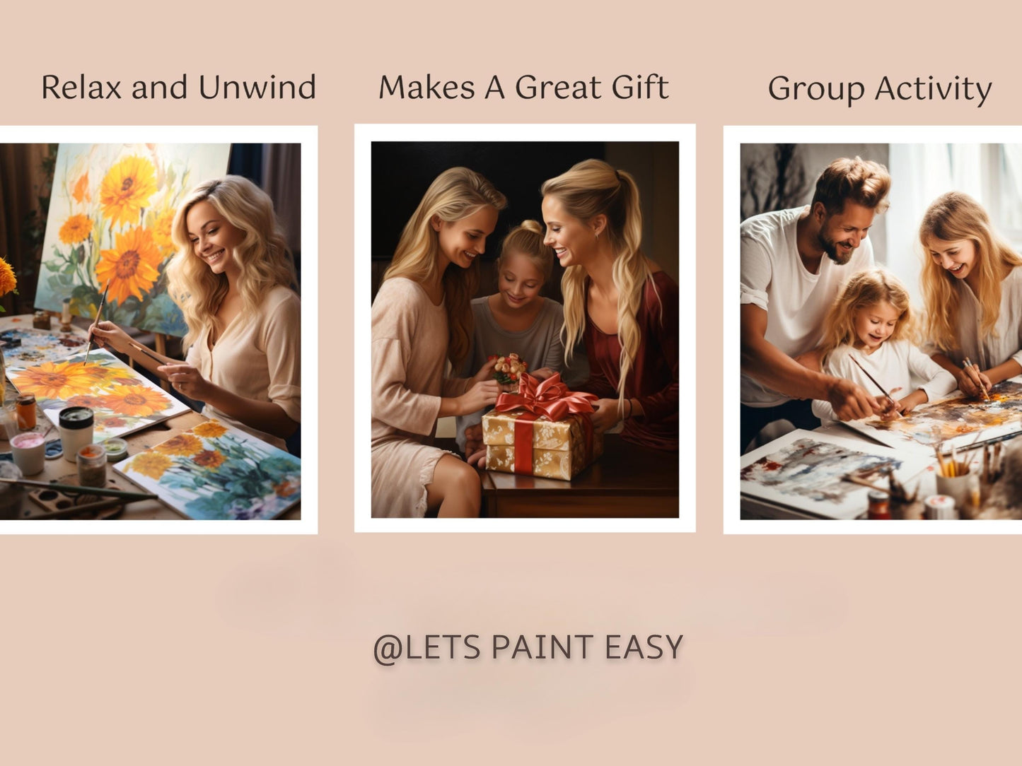 Paint By Numbers Kit – Beginner Painting Kit With Large Sections | Easy Acrylic Set