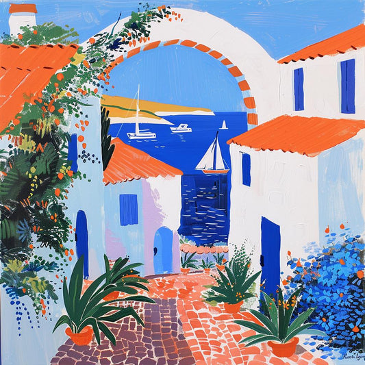 Greece Sea Coast Easy Landscape