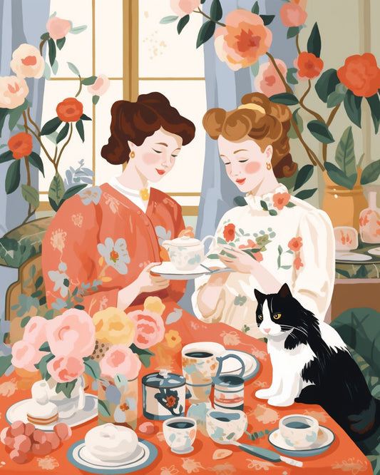 Tea Party In Vintage Era