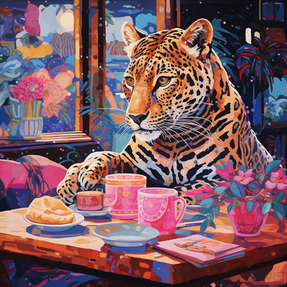 Jaguar at Cafe  Animal Modern