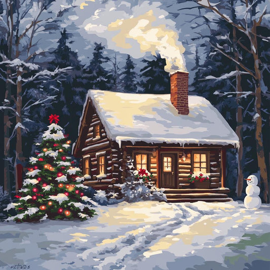 Snow Cabin Nature