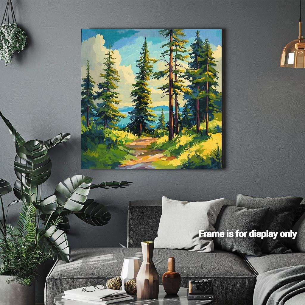 Evergreen Trees,Forest Vintage