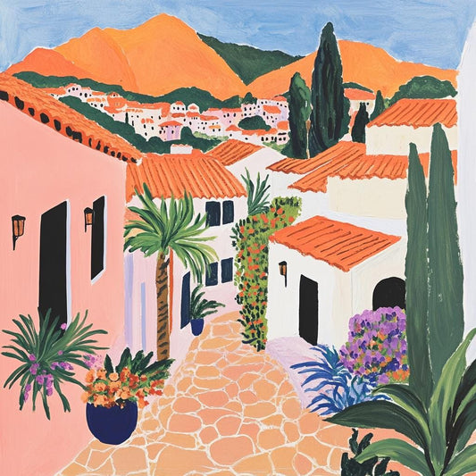 Greek Village Landscape